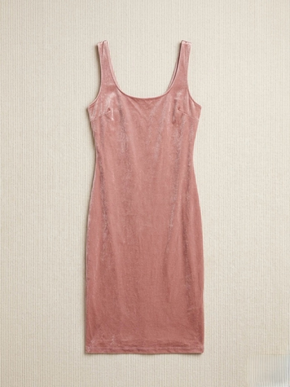 Va Va Voom Dusty Rose Velvet Tank Dress